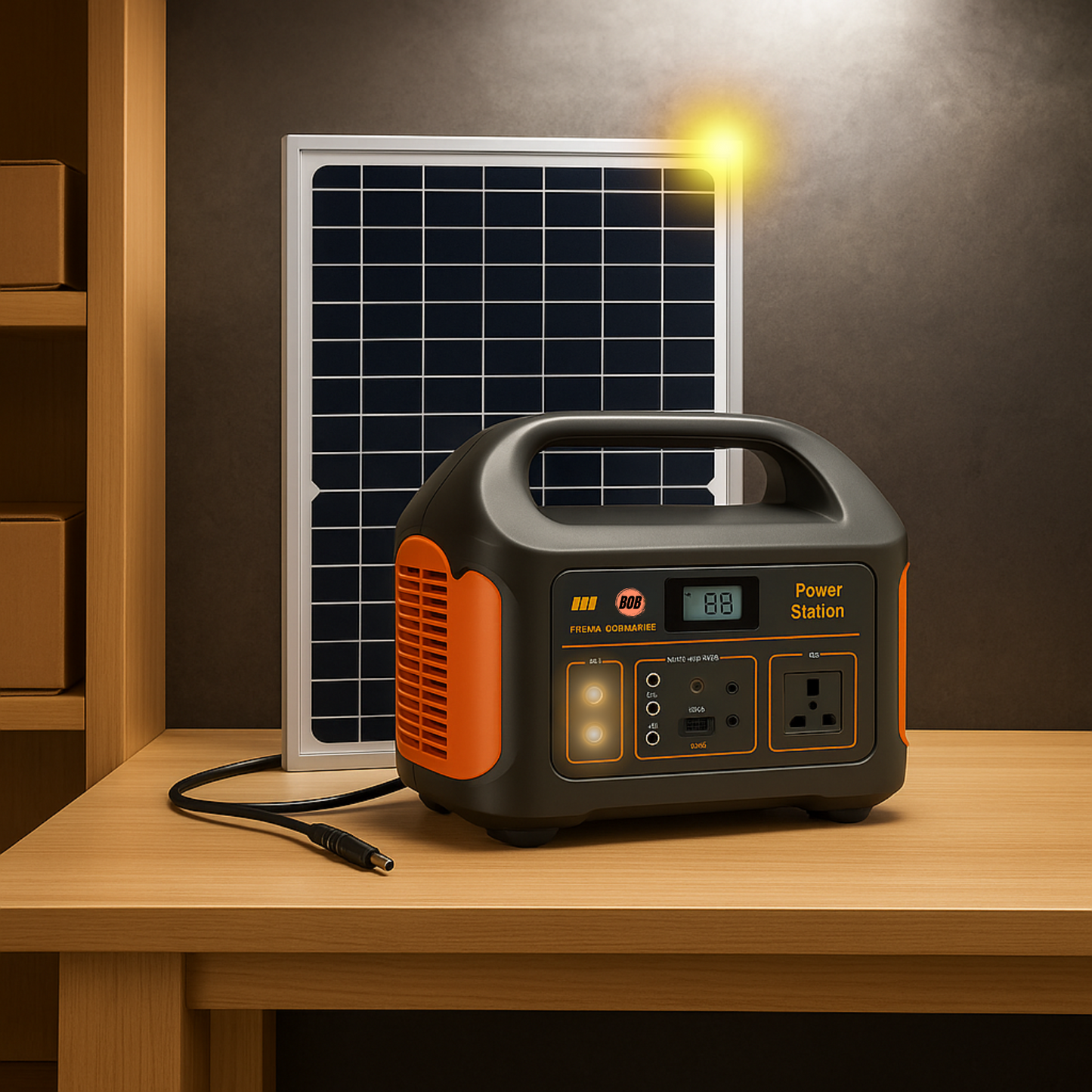 Booked Builders Portable Power Station – LiFePO4 Dual Output
