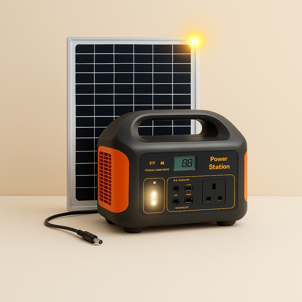 Booked Builders Portable Power Station – LiFePO4 Dual Output