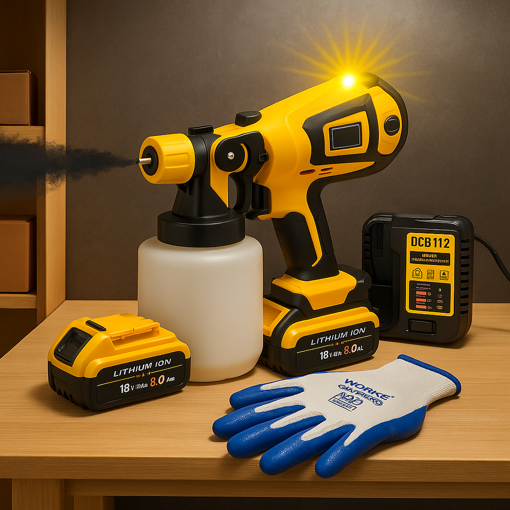 DeWalt 18V Cordless Paint Sprayer + Battery Bundle