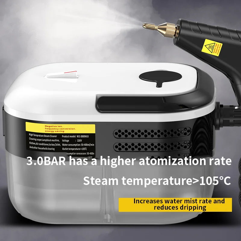 High-Temperature Steam Cleaner for Home, Car & Upholstery