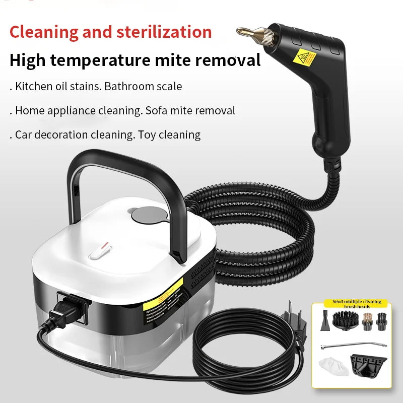 High-Temperature Steam Cleaner for Home, Car & Upholstery