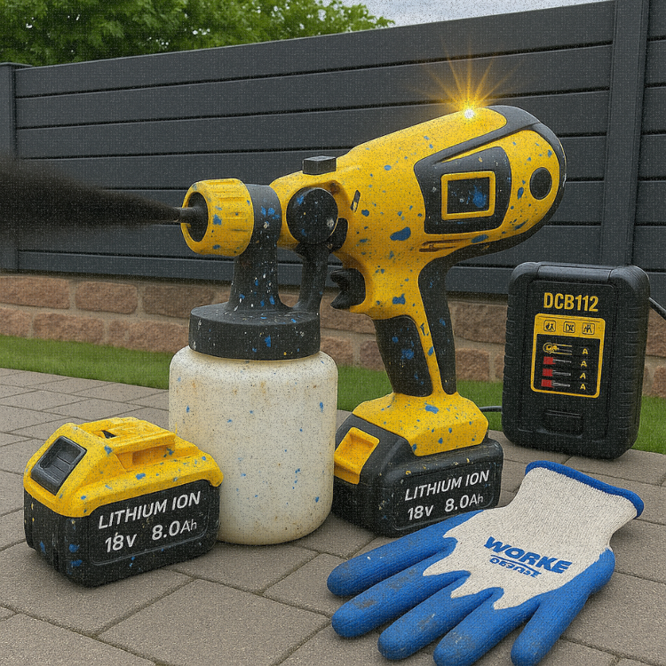 DeWalt 18V Cordless Paint Sprayer + Battery Bundle