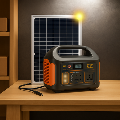 Booked Builders Portable Power Station – LiFePO4 Dual Output