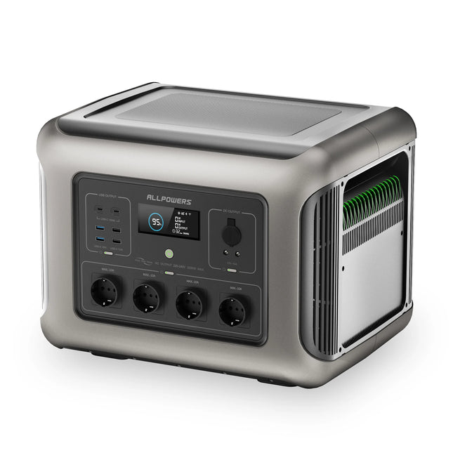 Booked Builders R2500 Portable Power Station – 2016Wh Expandable LiFePO4 Battery Backup with 2500W AC Output for Home & Outdoors