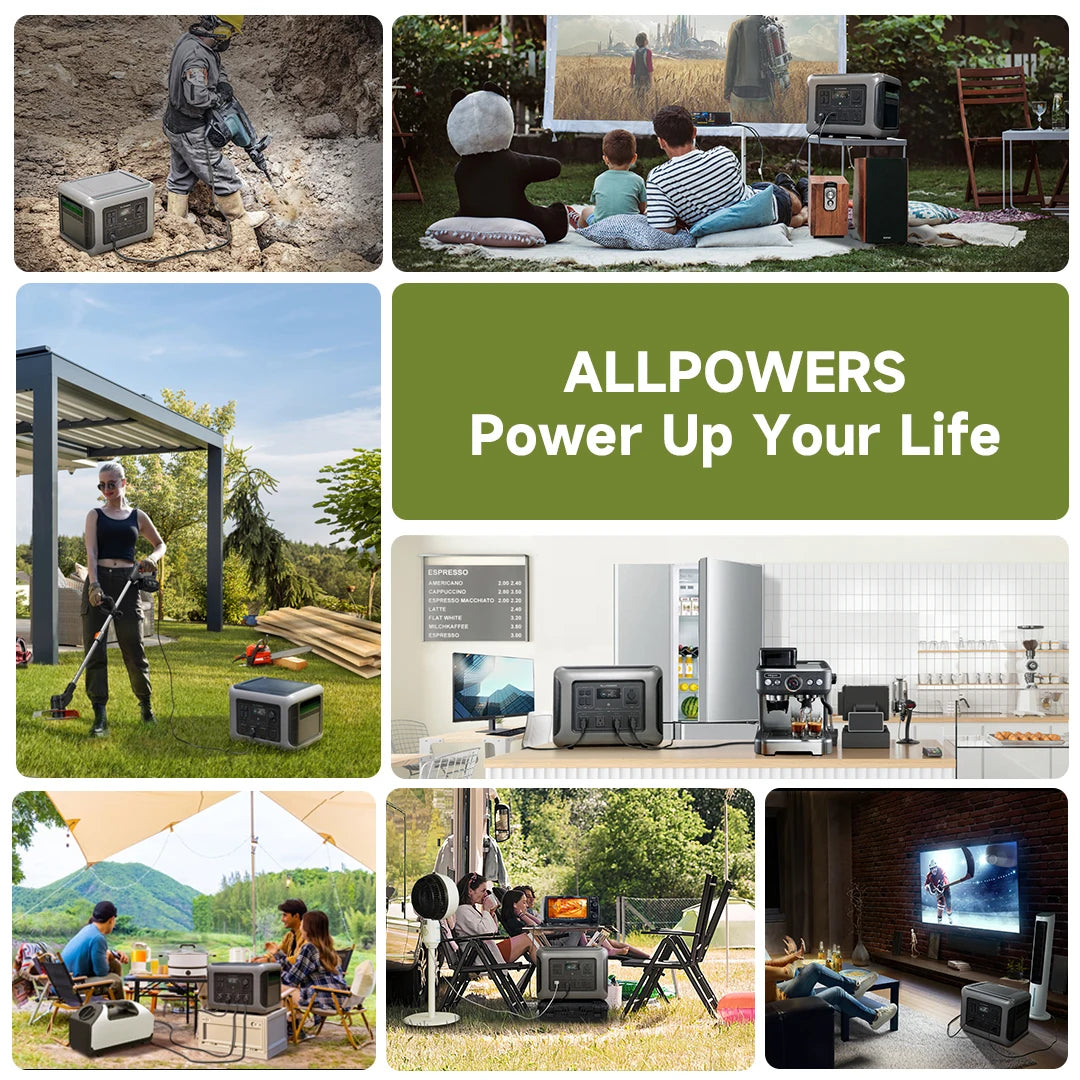 Booked Builders R2500 Portable Power Station – 2016Wh Expandable LiFePO4 Battery Backup with 2500W AC Output for Home & Outdoors