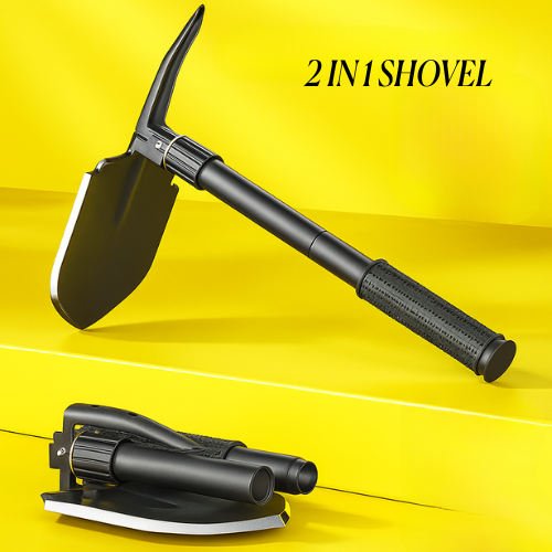 Adventure Ready Multi-Tool Shovel™ – Tactical Folding Survival Shovel with Axe, Saw, Fire Starter & More