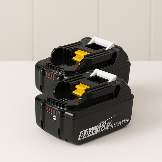 High-Capacity 18V 8.0Ah Lithium-Ion Battery  Compatible with Makita 18V Tools