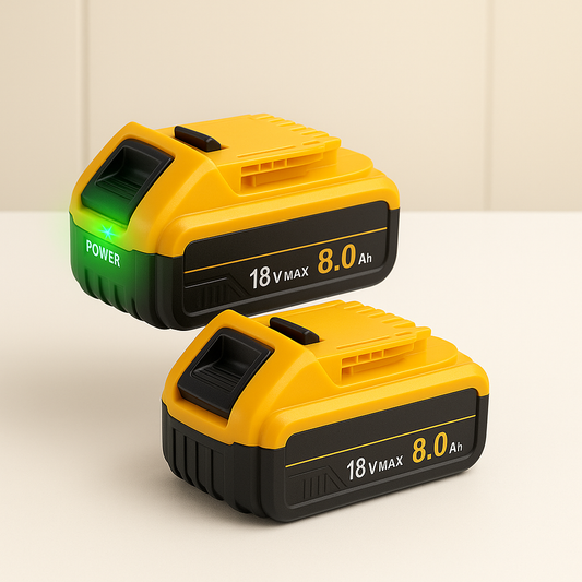 PowerMax 20V MAX 8000mAh Battery Pack (2-Pack) – Compatible with Dewalt Tools