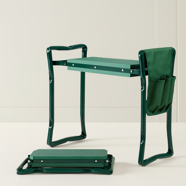 Garden Kneeler Bench with Soft Foam Cushion and Tool Storage