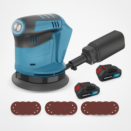 Premium Cordless Random Orbit Sander™ – High-Power 20V Handheld Sander for Wood, Metal & Finishing Jobs