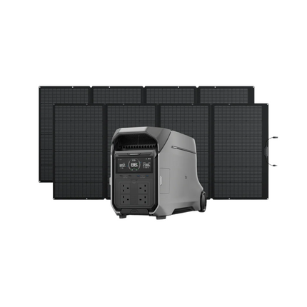 Booked Builders DELTA Pro 3 Solar Generator (PV400W)  2600W Solar Input, High Efficiency