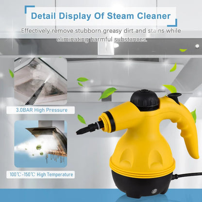 Powerful Handheld Steam Cleaner™ – Compact High-Pressure Steamer for Home, Car & Upholstery