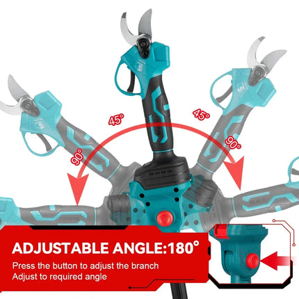 Premium Telescoping Electric Chainsaw & Shears – 2-in-1 Cordless Tree Trimmer with Adjustable Pole for High Branch Cutting