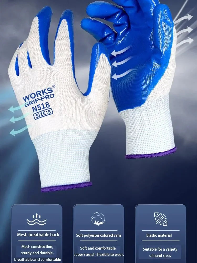 Premium Grip Nitrile Work Gloves™