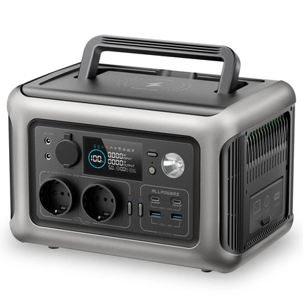 Booked Builders R600 Portable Powerstation – 600W 299Wh LiFePO4 Solar Generator for Home Backup, Camping & RV