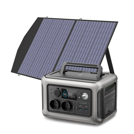 Booked Builders R600 Portable Powerstation – 600W 299Wh LiFePO4 Solar Generator for Home Backup, Camping & RV