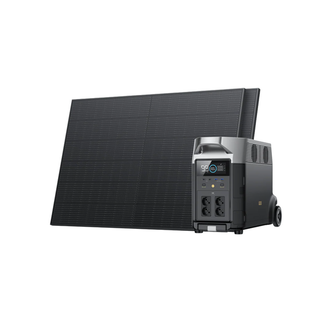 Booked Builders DELTA Pro Solar Generator with Dual Rigid 400W Panels (PV400W*2)